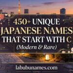 450+Unique Japanese Names That Start With C (Modern & Rare)