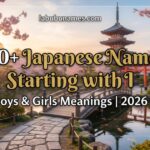 620+Japanese Names Starting with I Boys & Girls Meanings 2026