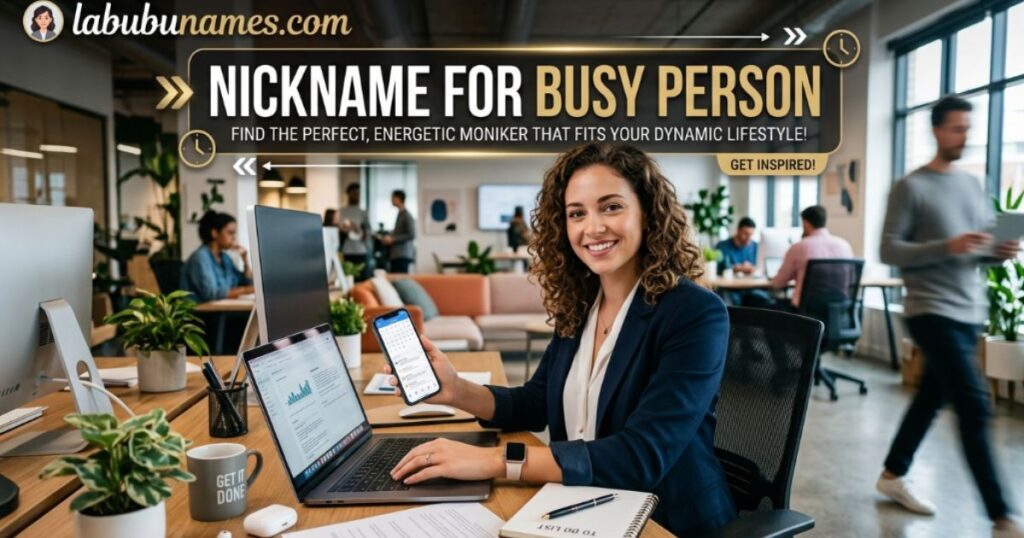nickname-for-busy-person